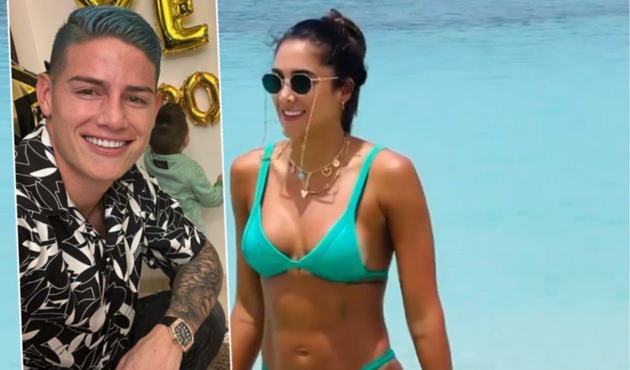 James Rodríguez y Daniela Ospina