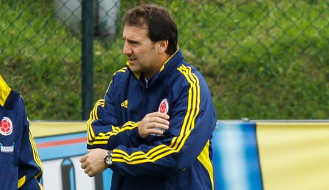 Néstor Lorenzo como asistente de Pékerman en la Selección Colombia