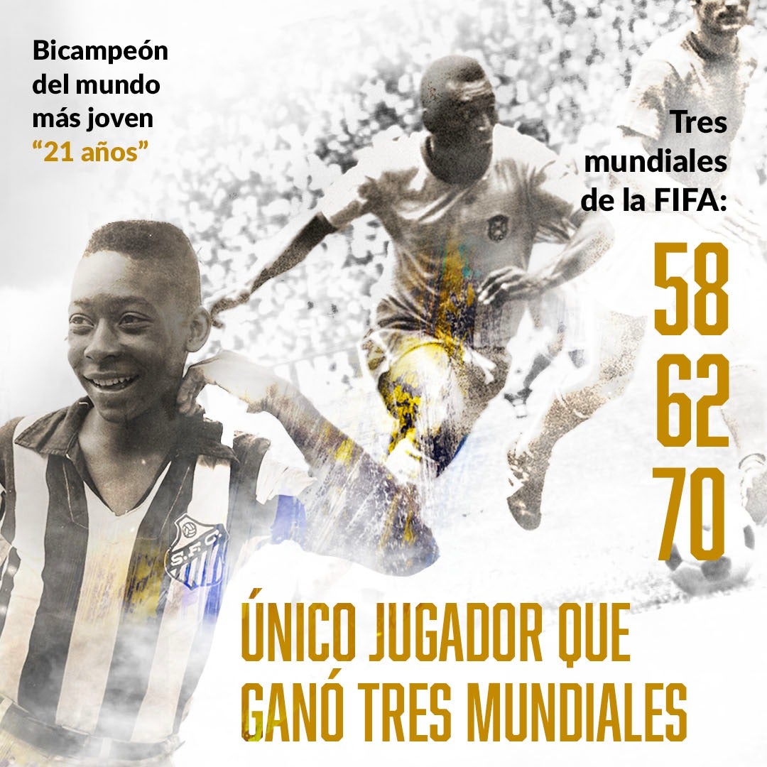 Pelé; el mayor ganador en los mundiales