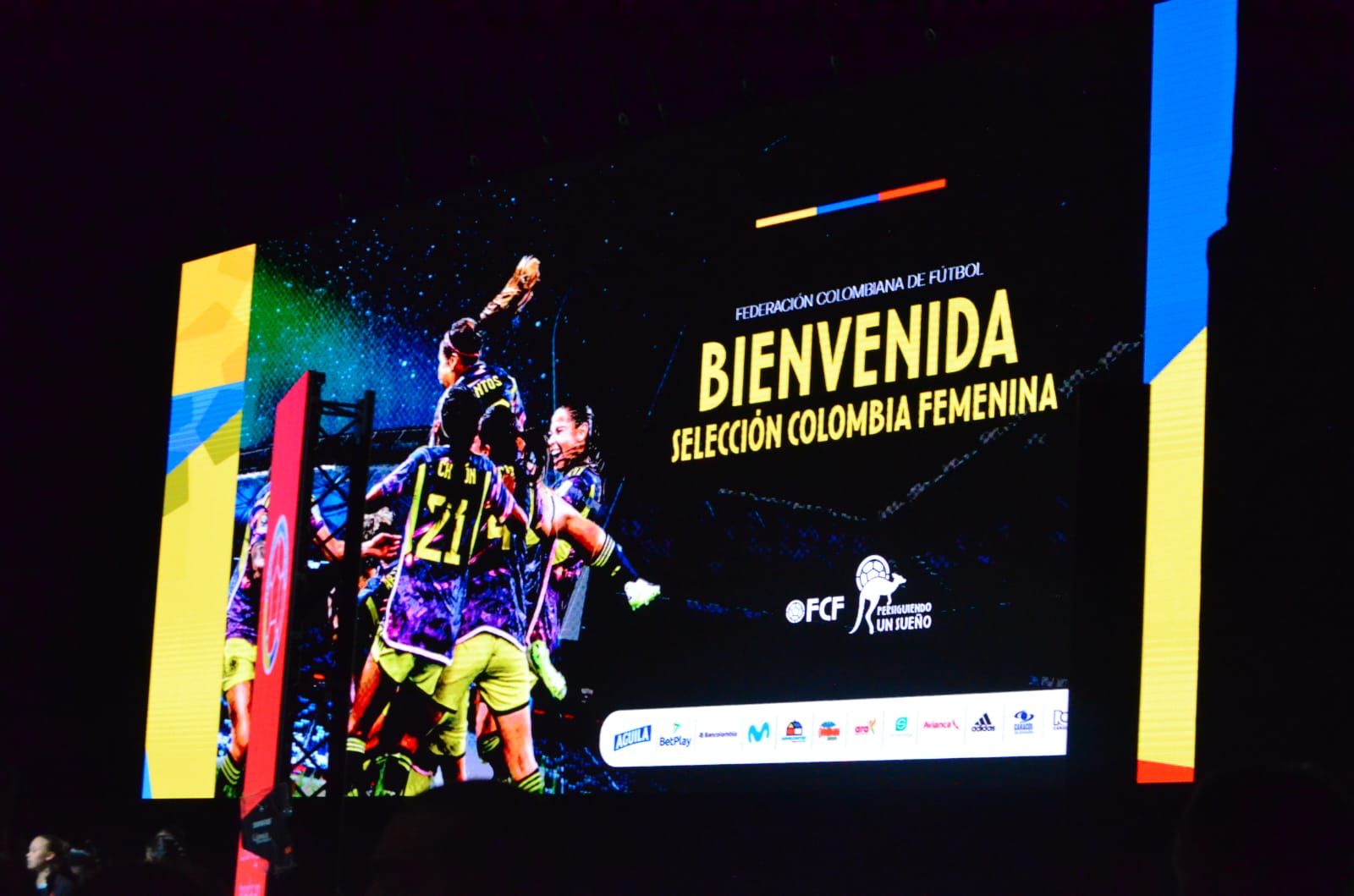 Recibimiento a la Selección Colombia femenina tras el mundial