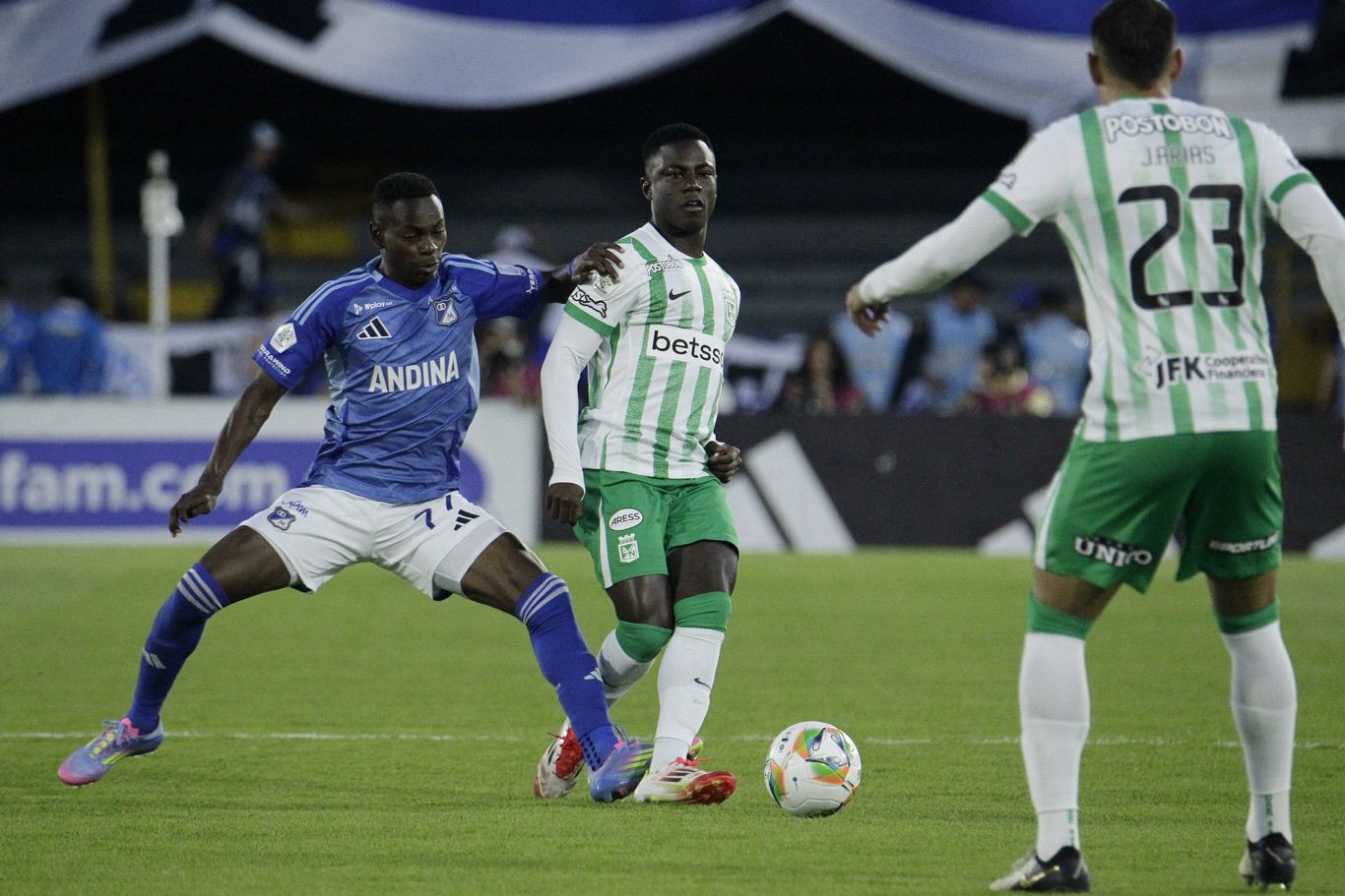 Millonarios vs Nacional por la Liga Betplay 2025-I