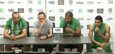 Atlético Nacional en rueda de prensa