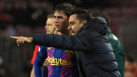 Xavi Hernández, técnico del Barcelona