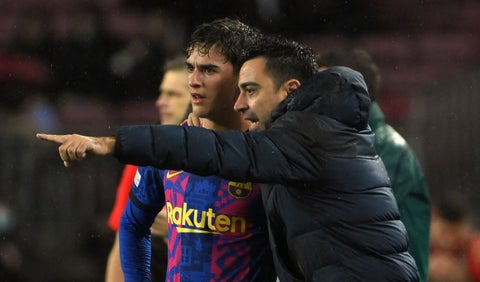 Xavi, técnico del Barcelona