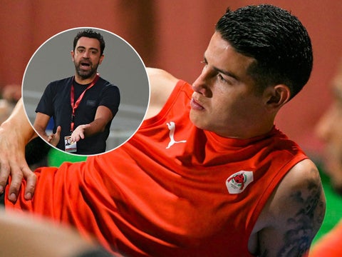 Xavi Hernández, James Rodríguez, Al Sadd vs Al Rayyan