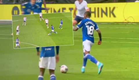 Yaser Asprilla en un partido del Watford