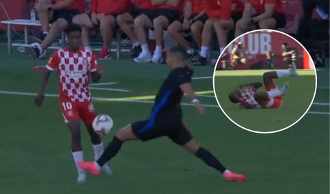 [Vídeo] Yaser Asprilla sufrió ante Barcelona: la dura pisada de Ferran Torres al colombiano