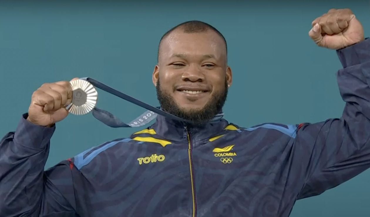 VIDEO: Yeison López subió al podio en París 2024: orgullo colombiano