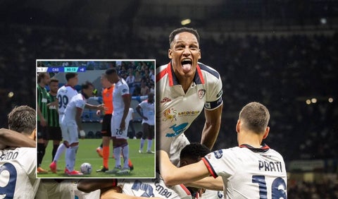 Yerry Mina y su pataleta en Italia porque no lo dejaron cobrar un penal