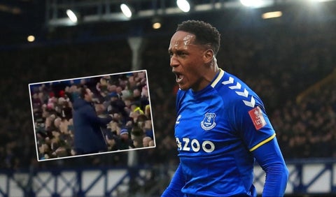 Yerry Mina y Frank Lampard