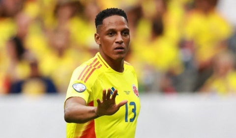 Yerry Mina con la selección Colombia