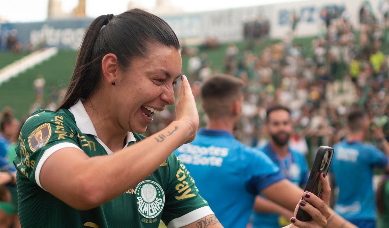 Yoreli RIncón con Palmeiras