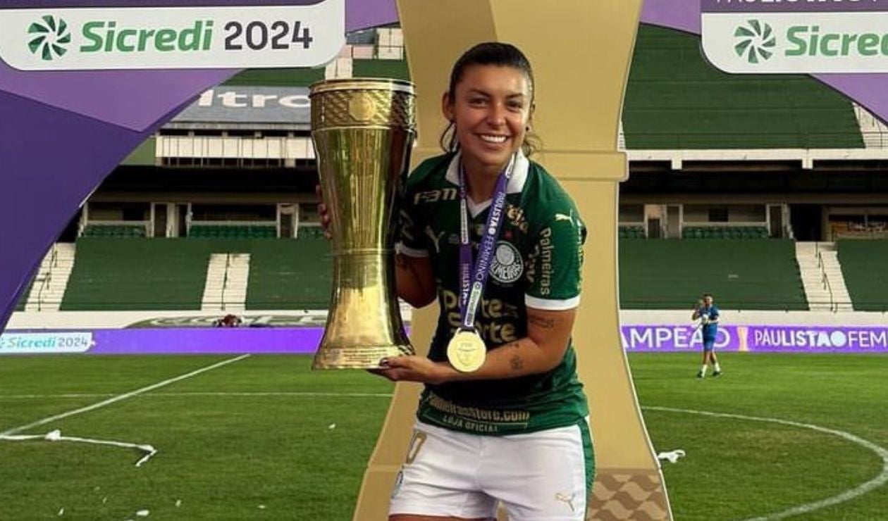 Yoreli RIncón con Palmeiras