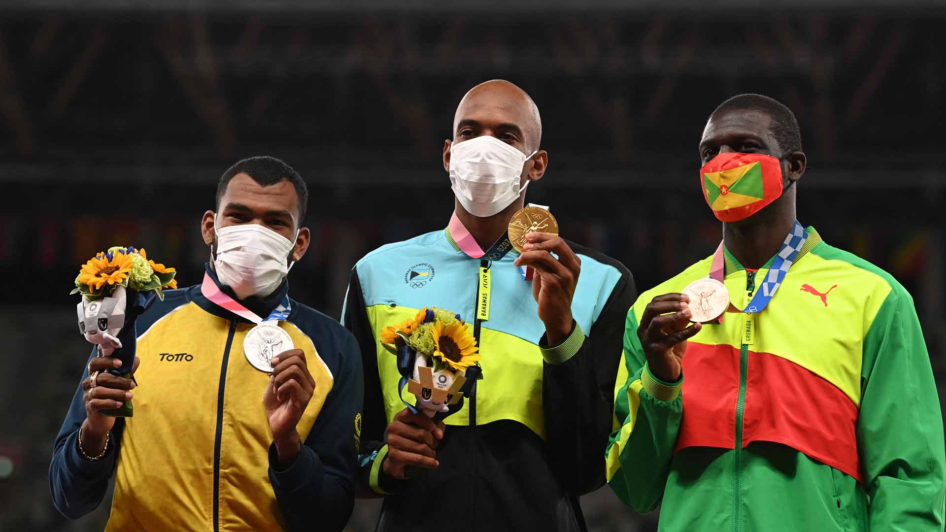 Anthony Zambrano, en el podio