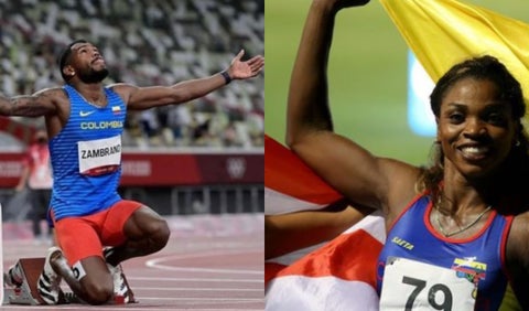 Caterine Ibargüen y Anthony Zambrano