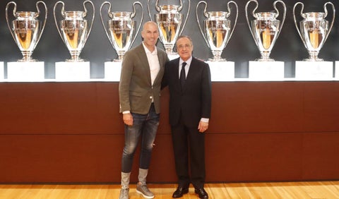 Zinedine Zidane y Florentino Pérez