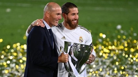 Sergio Ramos y Zinedine Zidane